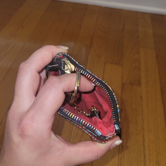 Dooney & Bourke Keychain Wallet Multi-Color Small - Picture 3 of 5